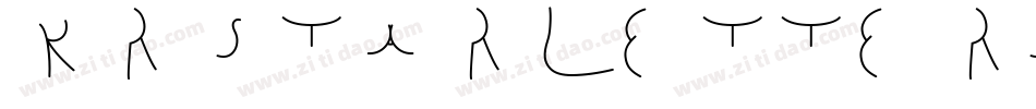 KR Star Letters字体转换